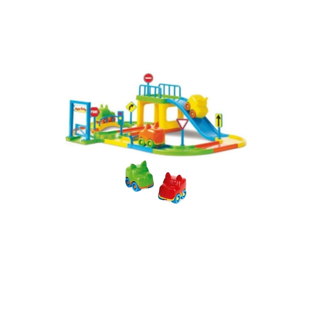 Pista De Carrinhos Brinquedo Corrida Infantil Rampa Pista Baby