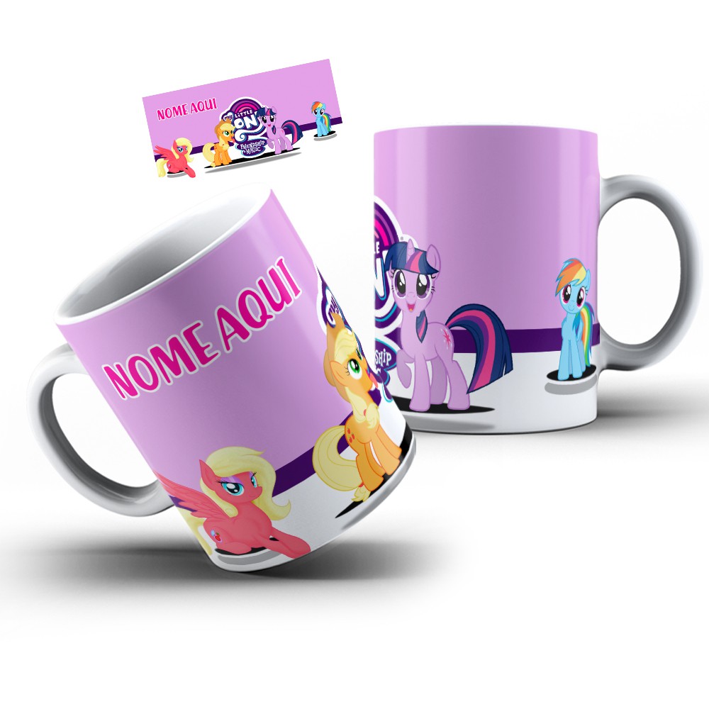 Caneca Little Pony personagens - Canecas Personalizadas
