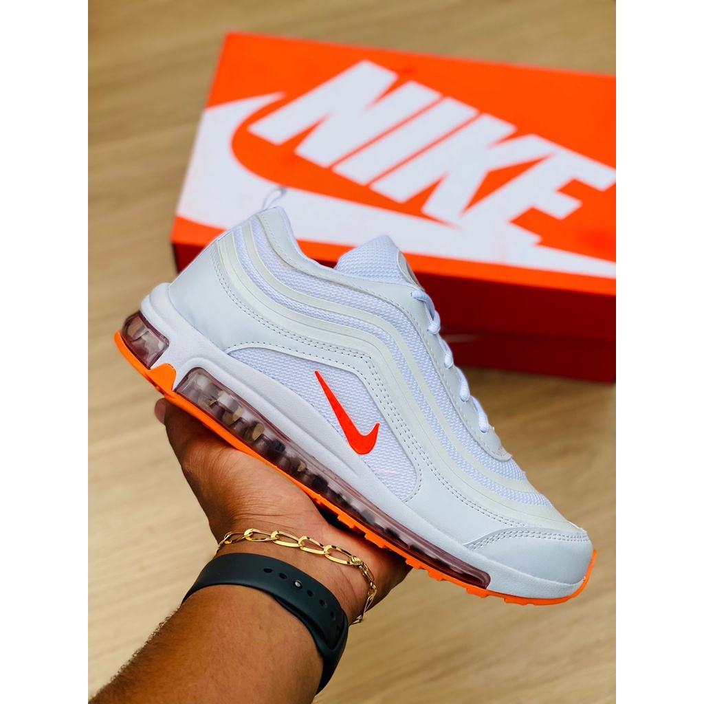 Nike air max 2024 branco e laranja