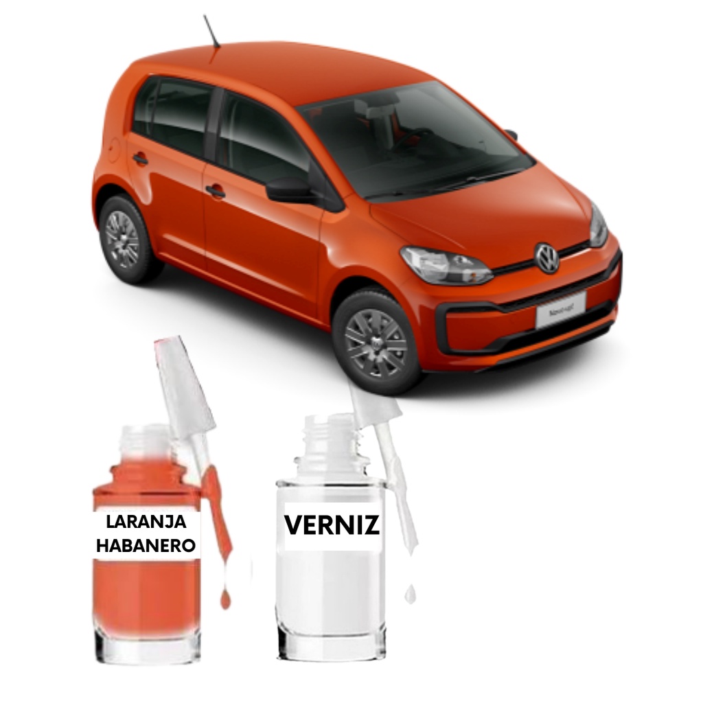 Tinta Tira Risco Automotivo Volkswagen Up! Laranja Habanero