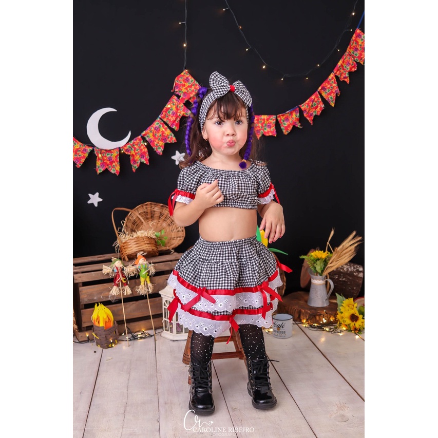 Conjunto festa best sale junina infantil