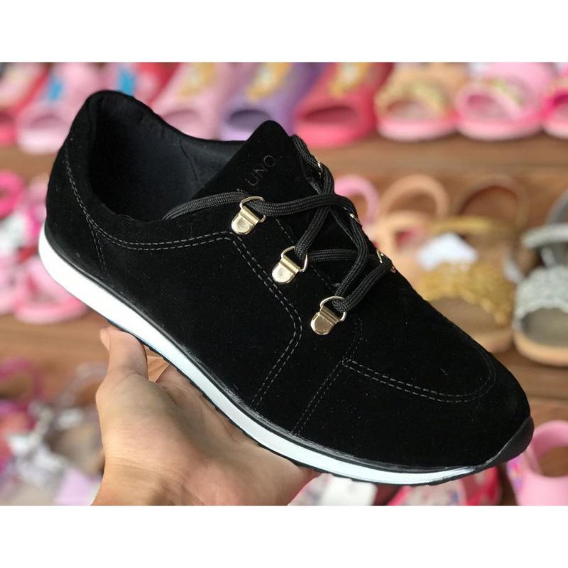 Slip on via uno camurça sale preto