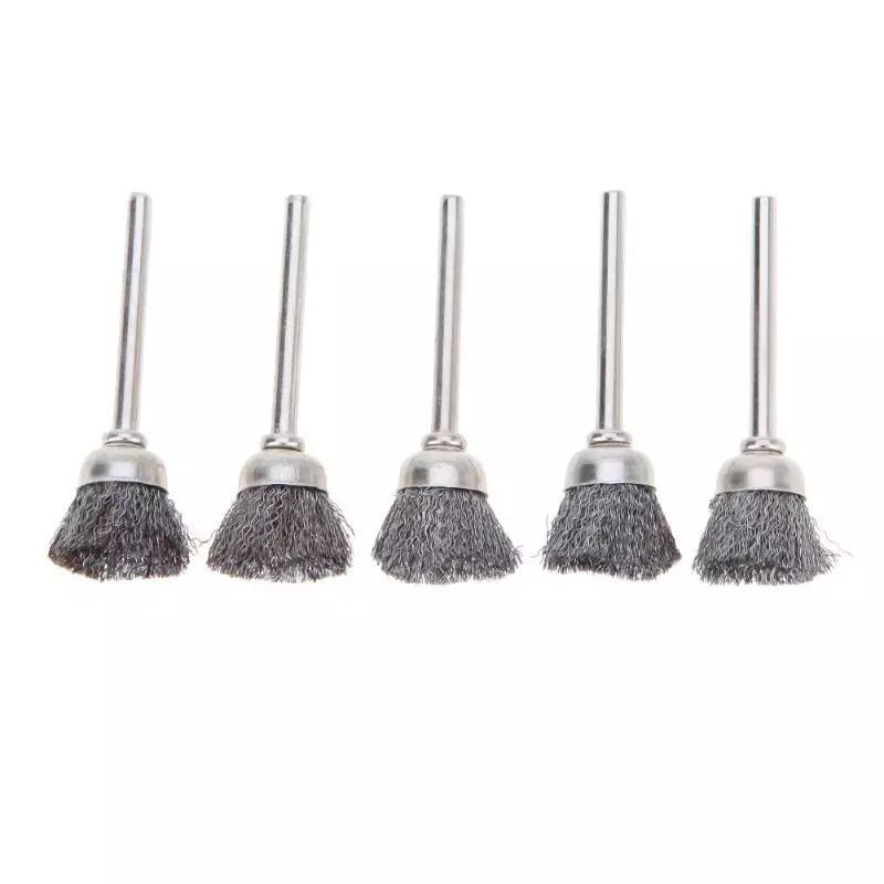 kit 5 escova de aço tipo cone para micro retifica | Shopee Brasil
