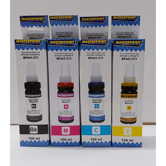 Kit Tinta Epson Bulk Ink Cores Refil Ml Kit Mp