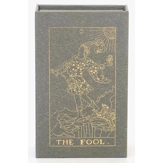 Universal Rider Waite Tarot Deck Box Tarô de Cartas Douradas Baralho Plastificado Impermeável