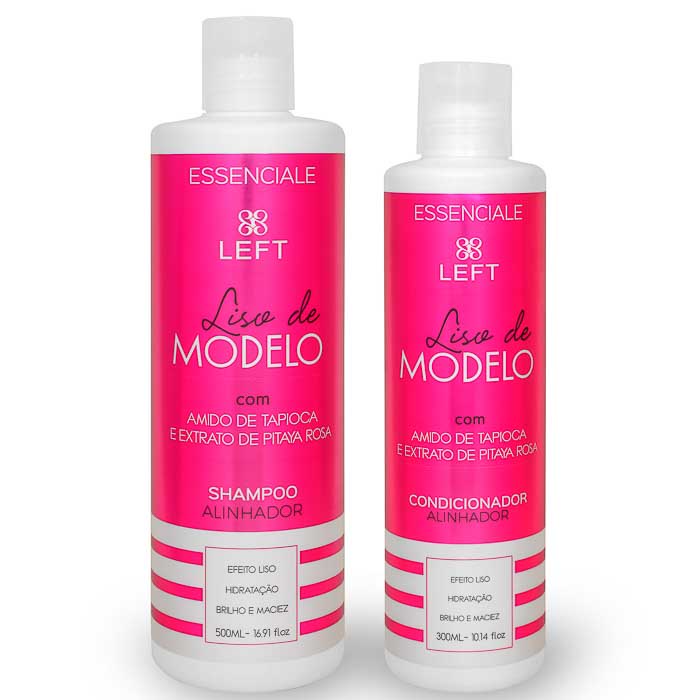 Mini Pack de Shampoo e Condicionador Liso de Modelo Essenciale (2 itens ...