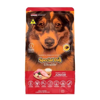 Ração Cães Special dog Ultralife Junior Raças Médias/Grande Frango e Arroz - 15kg