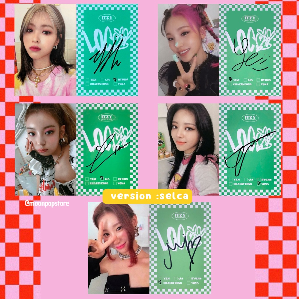 Photocard Kpop Itzy Crazy in Love - VALOR POR UNIDADE- Fanmade
