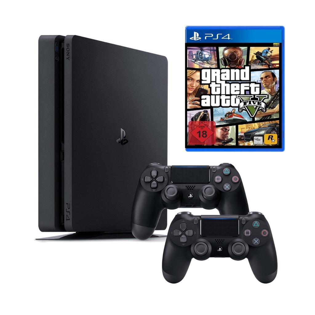 Ps4 Playstation 4 Semi Novo 500GB + 2 Controle Originais + GTA V