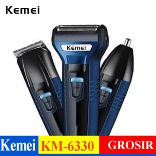 Kemei Multifuncional Barbeador Elétrico De Orelha Do Nariz Corpo Bigode 3 Em 1 Recarregável KM-630