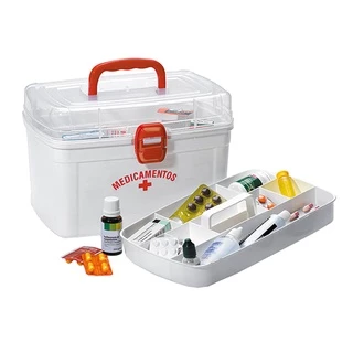 MALETA FRASQUEIRA DE PLASTICO PARA MEDICAMENTOS GRANDE em Oferta na Shopee