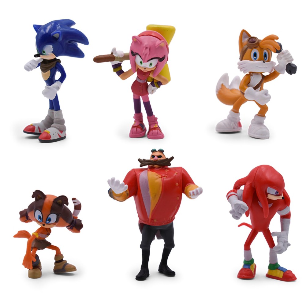 Bonecos Sonic Com 6 Personagens Diferentes