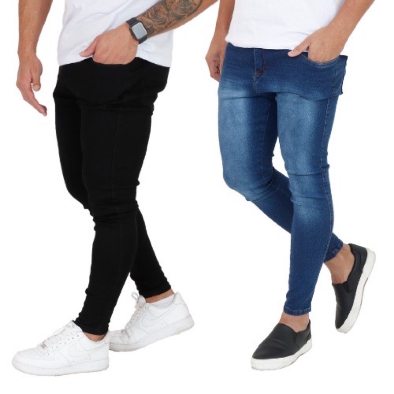 Kit Calça Jeans Masculina Top Sarja Lycra Jogger C/ Elastano