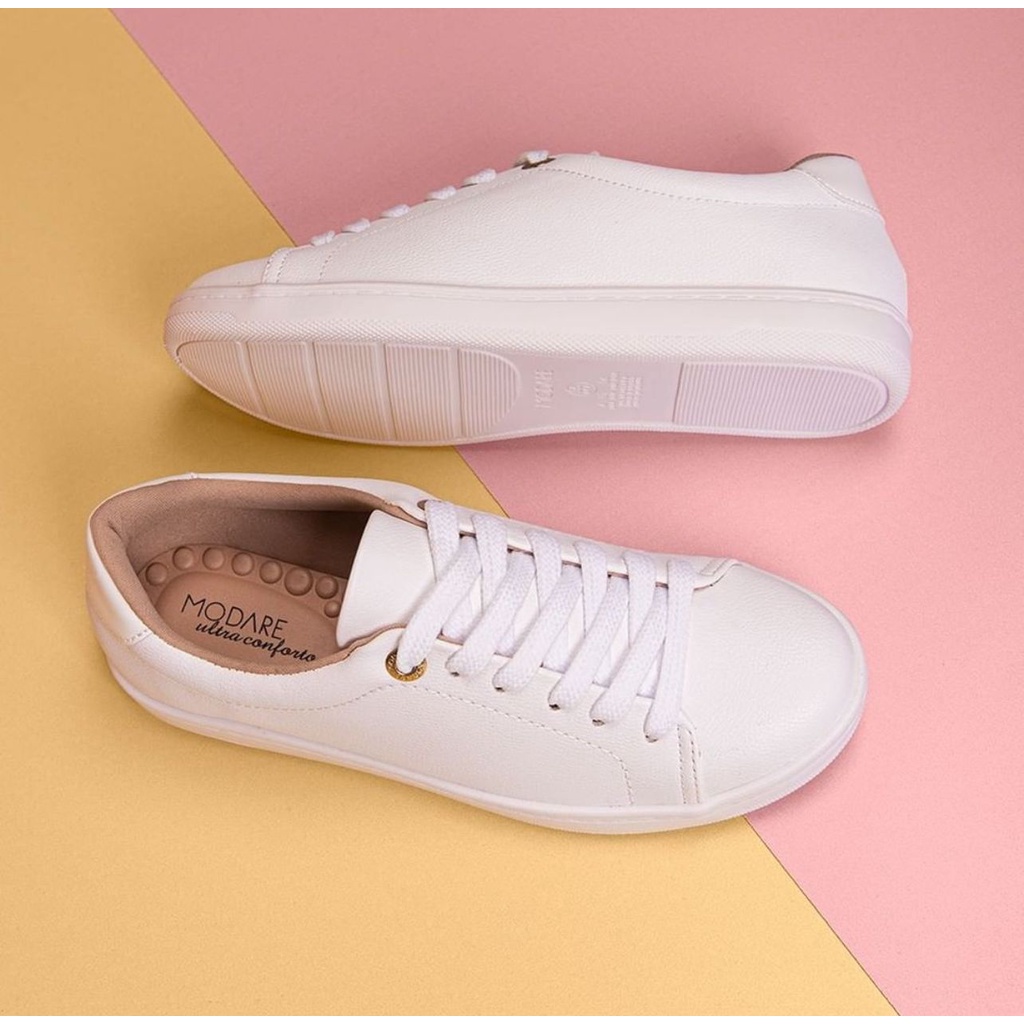 Tenis best sale branco modare