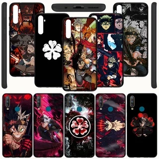 Capa Para Samsung Galaxy S24 FE Ultra Plus A05S A55 A35 A21 A15 A05 Caixa De Telefone PA24 Black Clover Anime Logotipo TPU Flexível