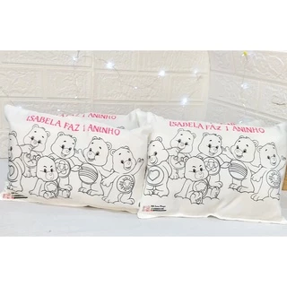 Almofadas para colorir 15x21 laváveis pinte e lave.