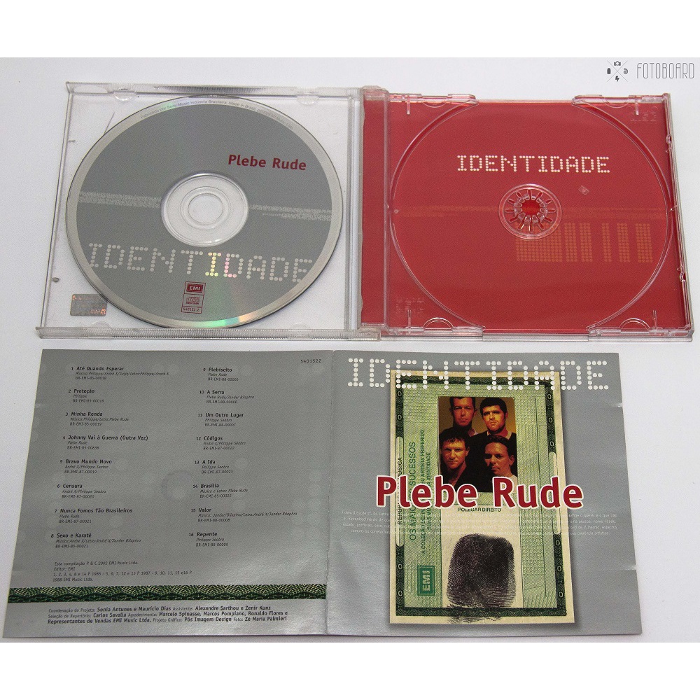 CD Plebe Rude Identidade (2002) | Shopee Brasil