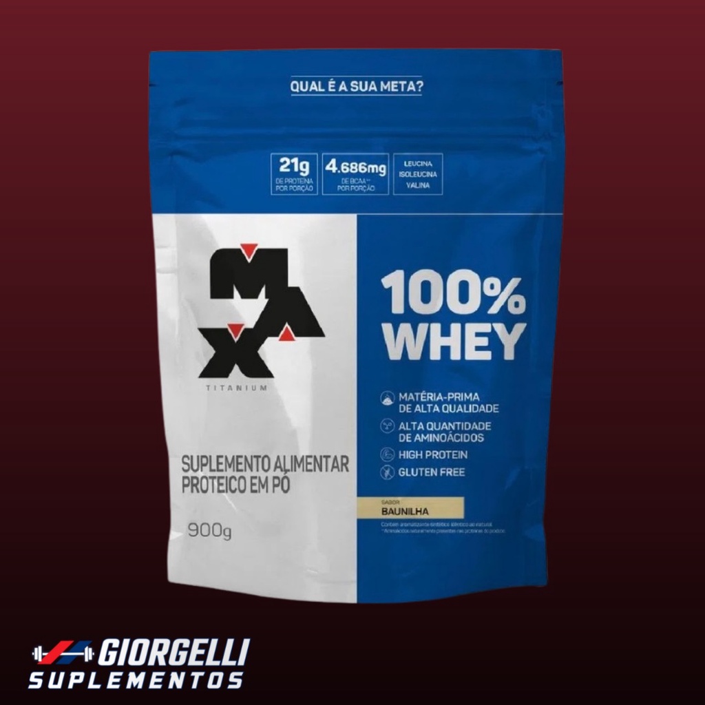 100% Whey protein Refil Max Titanium