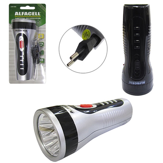 Lanterna LED Recarregável 12 LEDs - Alfacell (Bivolt) - Grupo Dimel