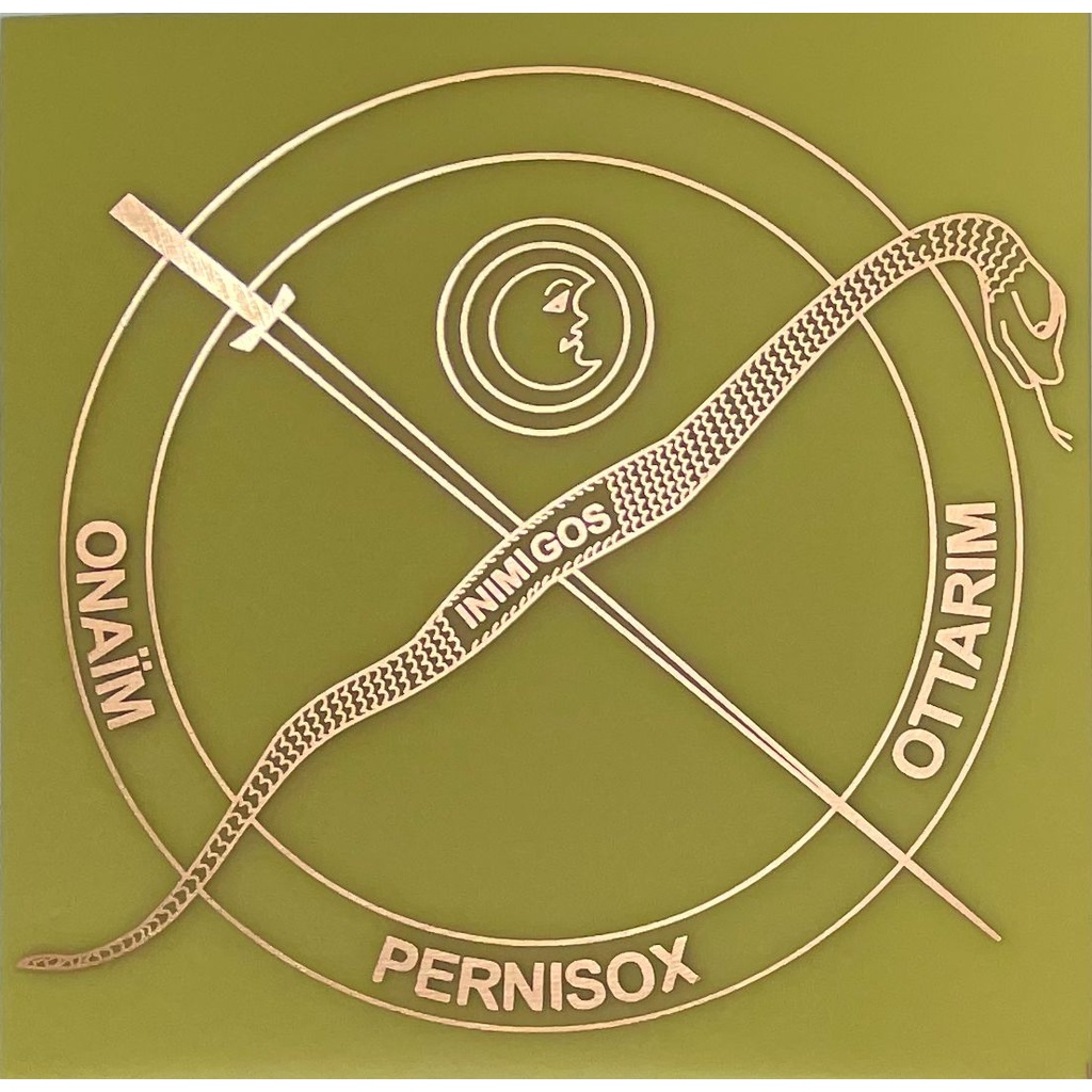 Pantáculos ou Pentáculos, símbolos mágicos pvc e cobre 17x17 cm e 14x14 cm.- Pantáculo contra feiticeiro, Monograma de Cristo, Contra inveja e outros