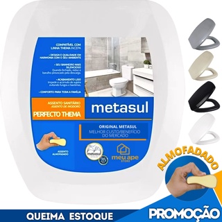 Assento Sanitário Almofadado Basico Retangular Thema Incepa 1.6gpf/6lpf 39x43,6