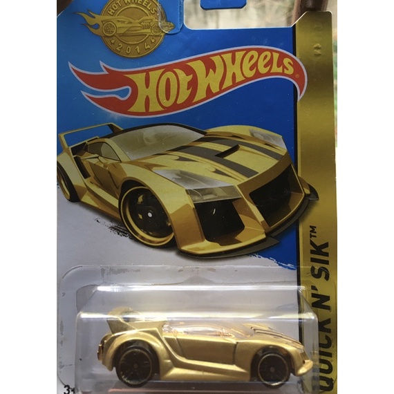 Hot Wheels Quick N’ Sik dourado edição especial