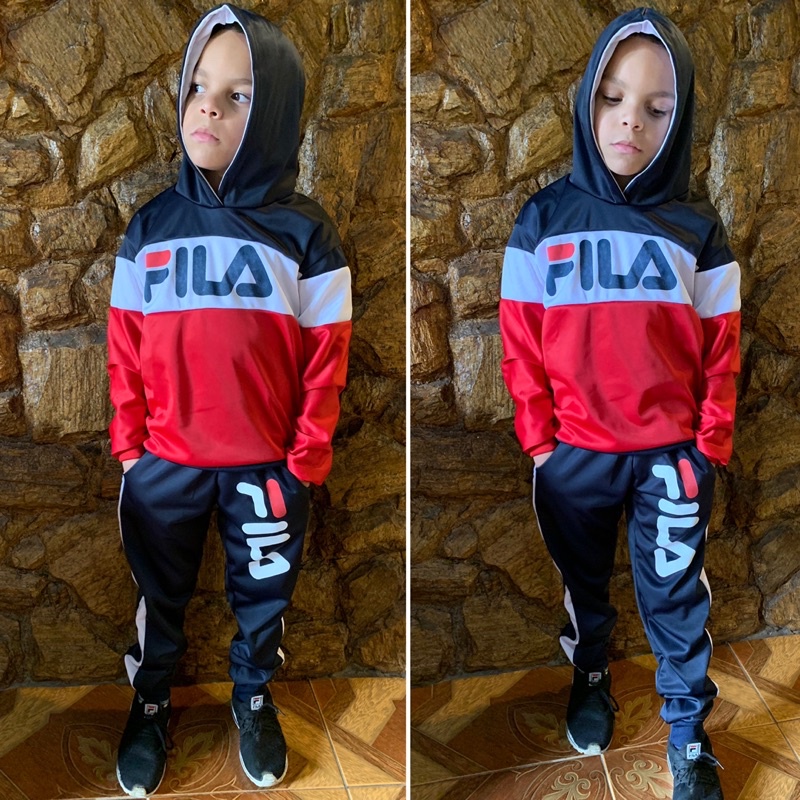 Conjunto store fila infantil