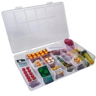 Caixa Box Organizadora Com 13 Divisórias 23,5cm - Usual Utilidades