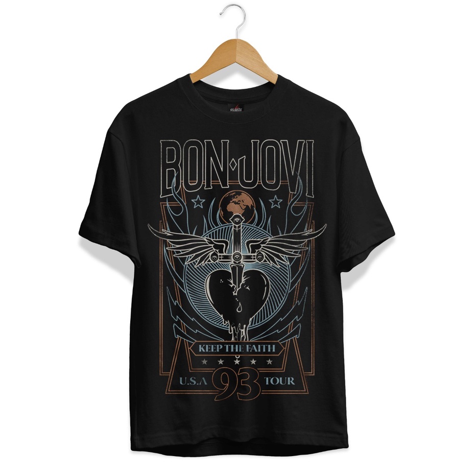 CAMISETAS BANDA DE ROCK BON JOVI LINHA PREMIUM Shopee Brasil