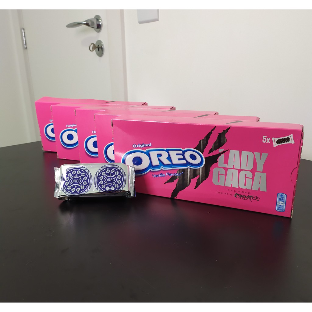 Caixa de Biscoito Oreo Lady Gaga - Chromatica (importado) | Shopee Brasil