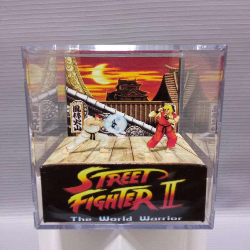 Cubo Diorama Street Fighter 2 Cenário Ryu