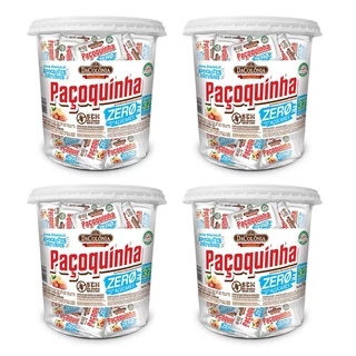 Paçoquinha Zero Açúcar 32un DaColônia ( Kit 4 Potes )