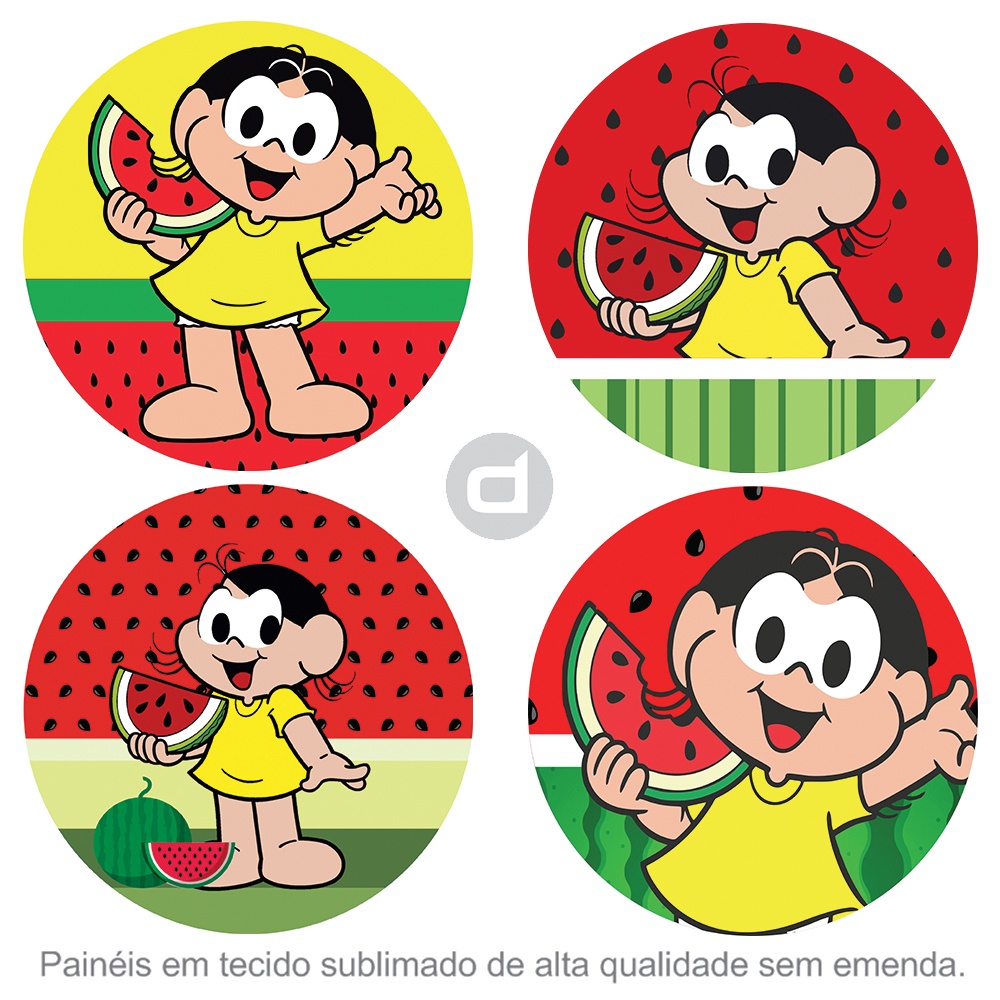 Painel Redondo Tecido Sublimado Com Elástico MAGALI