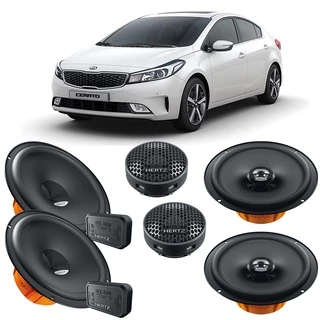 Kit 4 Alto Falantes 6'' Polegadas Hertz 280w Rms Kia Cerato