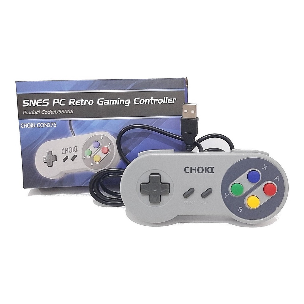 Controle Usb Super Nintendo Snes Joystick Windows Mac | Shopee Brasil