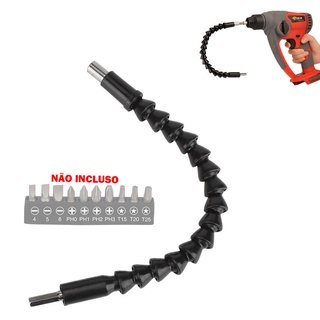 Extensor Flexível Parafusadeira Cabo Alongador Universal Bits Chave Fenda Philips Ferramentas