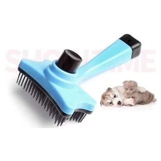 Escova Pente Plastico Para Pentear Cachorros e Gatos Pet Tirar os Pelos