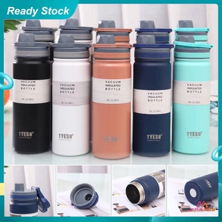 Garrafa Térmica Tyeso 530ml/750ml Garrafa de agua Portátil 304 Aço Inoxidável Vácuo Garrafa para Esporte Ao Ar Livre De Acampamento