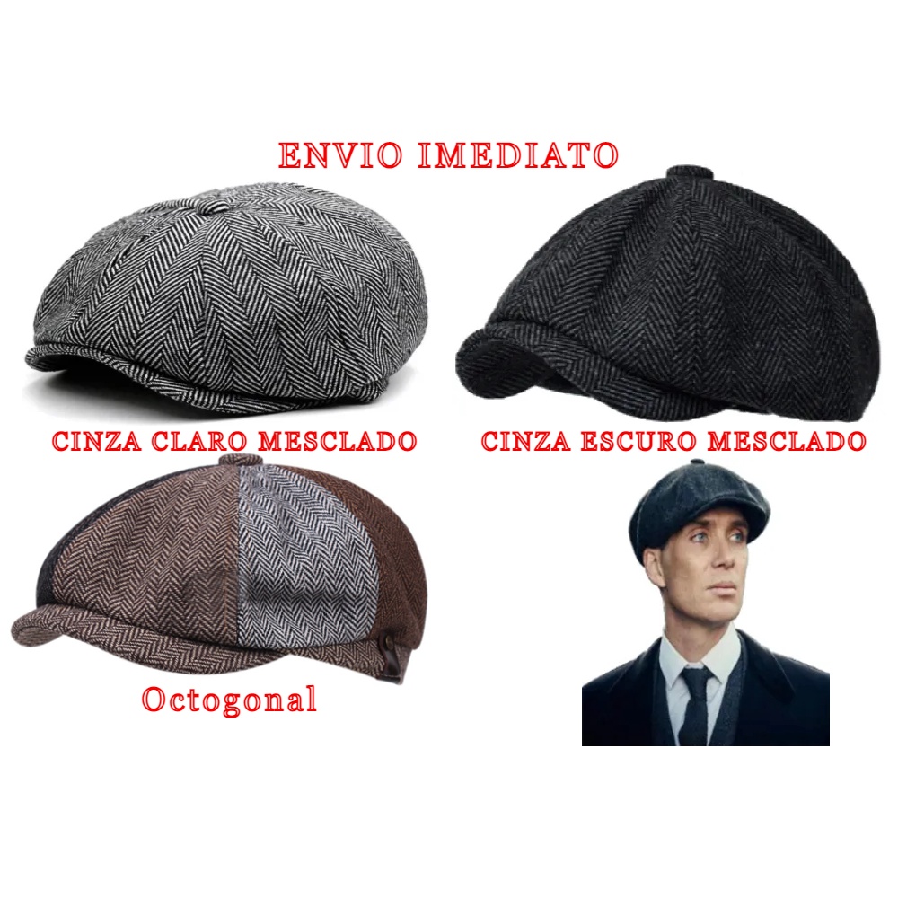 Boina Masculina Inglesa Série Peaky Blinders Em Lã Escamada Mais Vendida  Pronta Entrega No Brasil