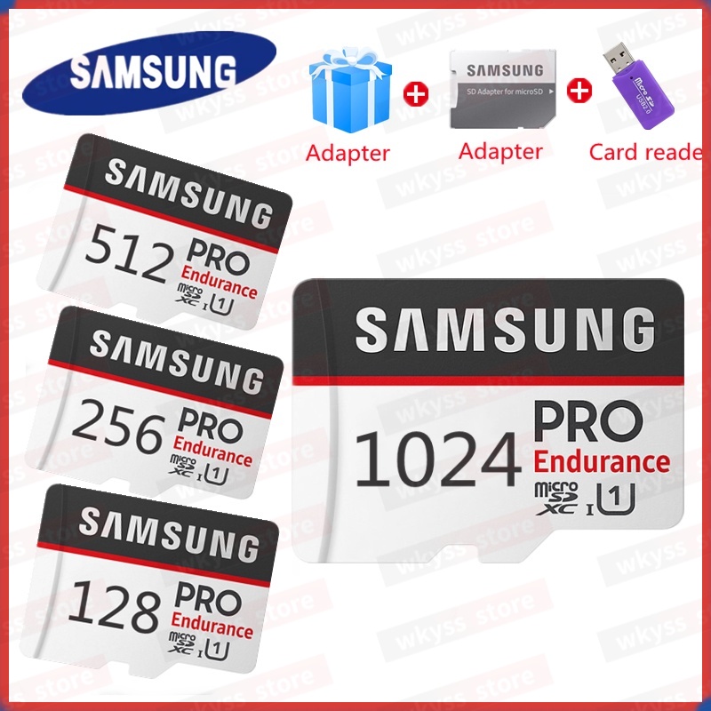 Cartão De Memória Flash UHS-I 64GB 32G 100MB/s SAMSUNG TF 256GB 512GB 1024GB SDXC SDHC C10