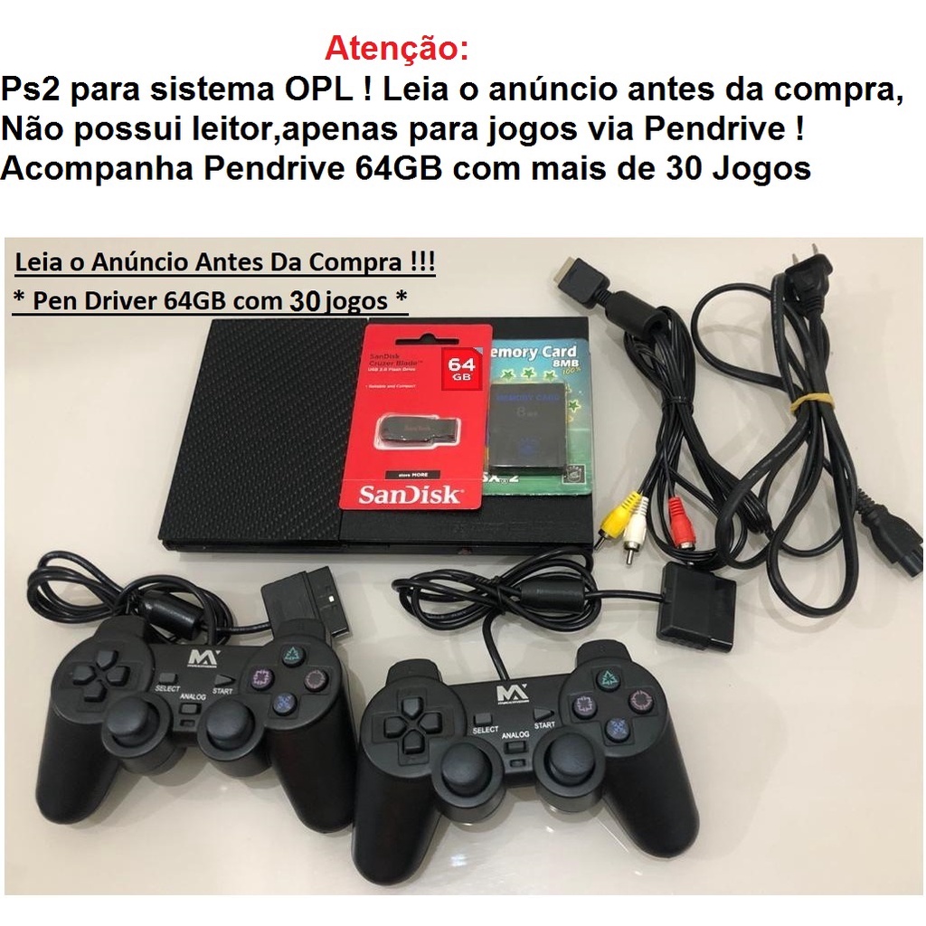 Como Colocar Jogos de PS2 no Pen Drive, EM DOIS MINUTOS!!! (ATUALIZADO  2021) 