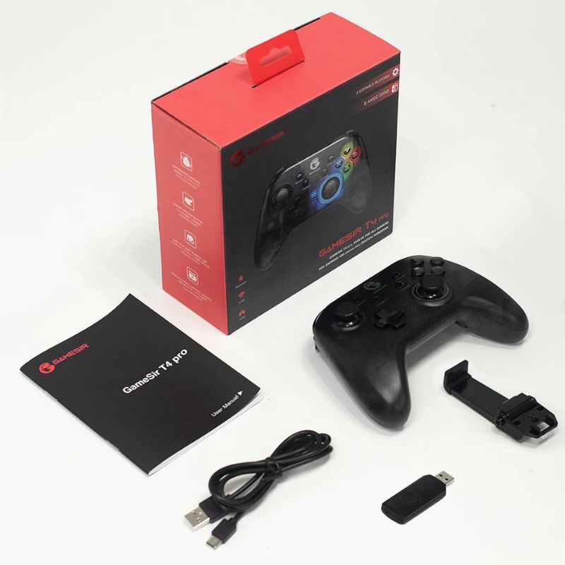 Gamesir t4 pro controlador de jogo bluetooth 2.4ghz gamepad sem fio aplica-se ao nintendo switch apple arcade e jogos