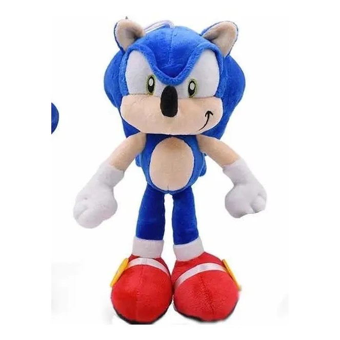 Boneco Pelucia Sonic Sega Musical 28cm + Brinde