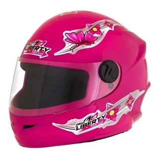 Capacete Feminino Kids Moto Infantil Pro Tork Liberty 4 For Girls 54 Menina