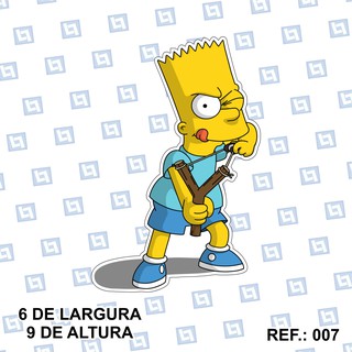 Adesivo Bart Simpson Grande Para Carro, Moto, Parede, Casa, Caderno em  Promoção na Americanas