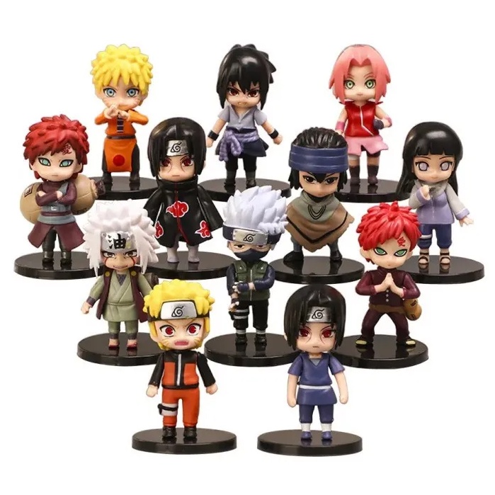 Mini Action Figure Itachi com o Sasuke pequeno - Naruto - Loja Happy Nerd