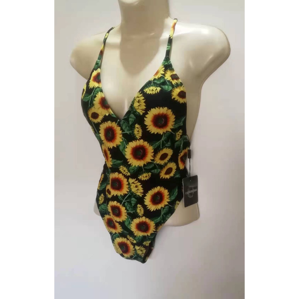 Body Maio Feminino Suplex Estampados Cavado Modelo Elástico