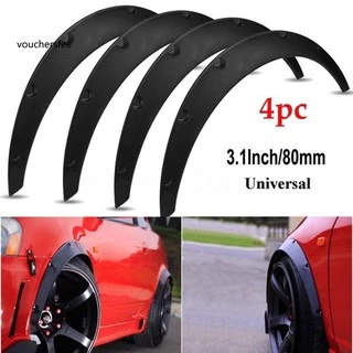 4Pcs/Set Universal Flexible Car SUV Off-road Fender Flare Wheel Protetor De Arco De Roda