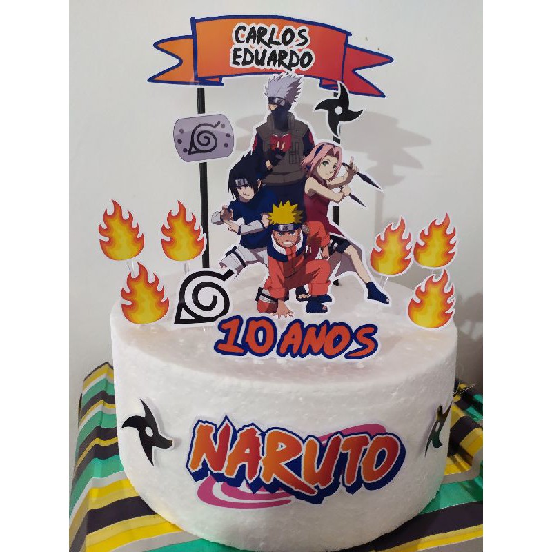 mimosdapri28 - Topo de bolo Naruto para comemorar os 14