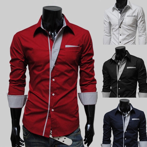 Camisa Social Masculina Manga Longa Slim Fit Nacional